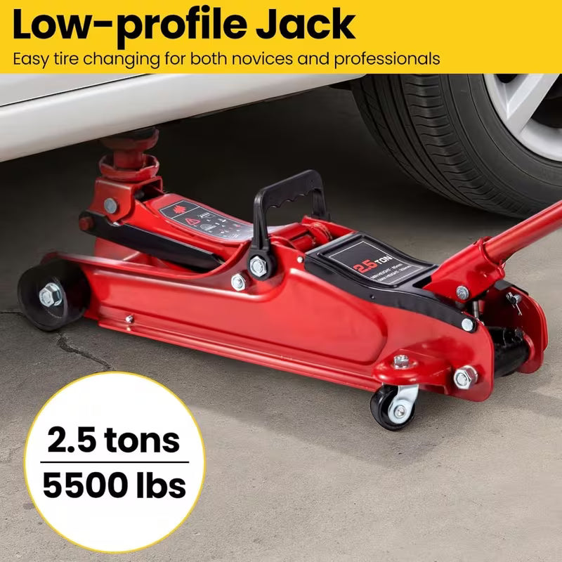 2.5 Ton Hydraulic Low Profile Floor Jack Heavy Duty